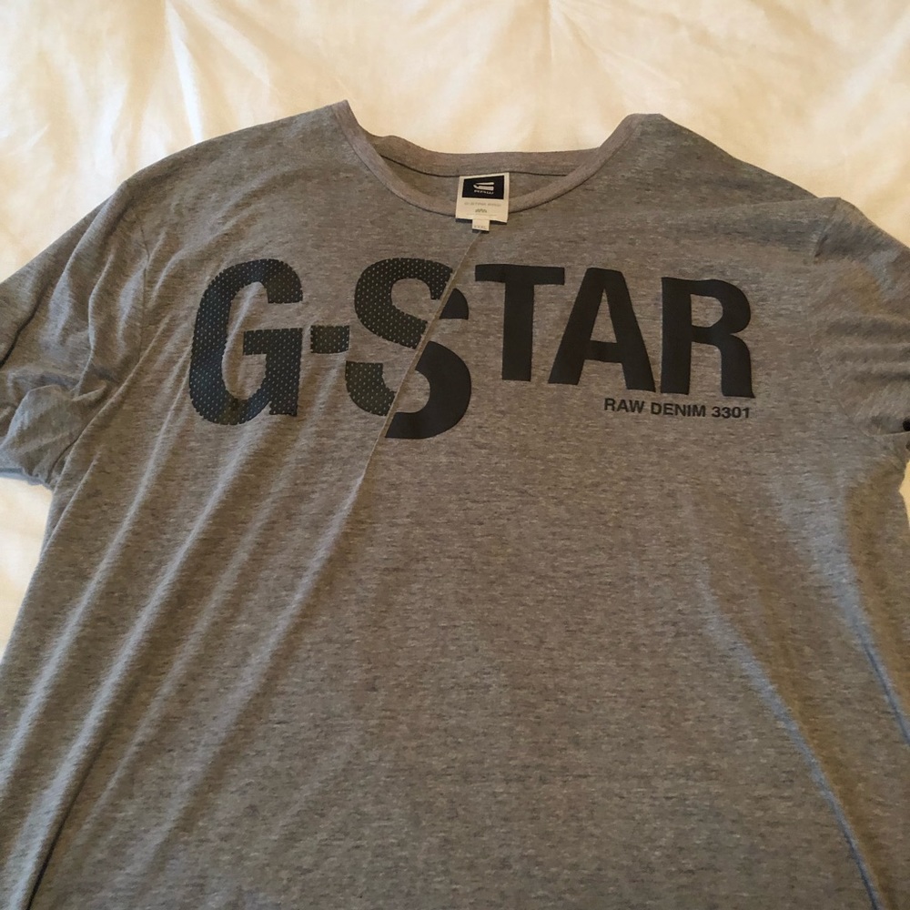 Men Star Raw XXXl grey T shirt